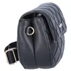 A black quilted handbag with a gold logo is shown against a white background. Anteprima dell’immagine prodotto