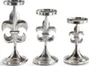 Kerzenhalter LILY aus Metall in silber 3er Set Produktbild-Vorschau 1