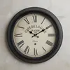 XXL Wanduhr 47cm Bahnhofsstil Nostalgie Paris Frankreich Produktbild-Vorschau 3