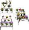 Pflanzenständer - 3-stöckiges Metall-Blumenregal - Produktbild-Vorschau 2