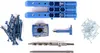 A collection of Kreg brand woodworking tools and hardware, including a jig, drill bits, and screws, laid out on a white background. Produktbild-Vorschau