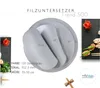 Untersetzer FILZ, 3 mm dick, rund, D 50 cm, dunkelgrau Produktbild-Vorschau 2
