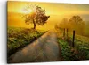 Bild auf Leinwand - Leinwandbild - Feld Straße Baum - Produktbild-Vorschau 1
