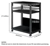 Supporto mobile per CPU - Carrello per PC tower e stampanti Anteprima dell’immagine prodotto 6