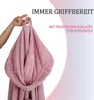 Accappatoio da donna rosa taglia XL – soffice, extra lungo, Anteprima dell’immagine prodotto 6