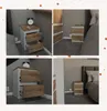 Nachttisch 2er SET Weiß Eiche Wotan - Nachtschrank - Produktbild-Vorschau 8
