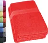 Frottier Duschtücher 2er Pack 70x140cm, 100% Baumwolle, Rot Produktbild-Vorschau 9