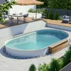 Ovalbecken 3,00 x 5,00 x 1,20 m sand, Folie 0,8 mm, Produktbild-Vorschau 1