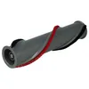 A vacuum cleaner brush roll with red and black bristles against a white background. Produktbild-Vorschau