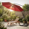 ML-Design Ampelschirm Ø 300 cm Rot Alu Sonnenschirm mit Produktbild-Vorschau 10
