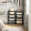 WOLTU Schuhregal schmal 5 Ebenen, Metall, für 10 Paar Produktbild-Vorschau 4
