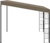 DELUKE® Gartenpavillon Pergola LYMP | 3x3 m Taupe Stoff | Produktbild-Vorschau 1