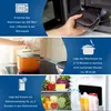 Collage showing different ways to heat and cool a moor cushion, and a refrigerator stocked with food. Produktbild-Vorschau