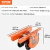 A product image showing an orange trolley with dimensions labeled. Anteprima dell’immagine prodotto