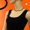 Kette 6mm Perle Kunststoff schwarz-glänzend 60cm schwarz Produktbild-Vorschau 3