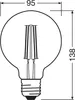 1906 Globe 95mm Clair Filament Variable Or 6.5w E27 Chaud B Voir les images du produit 5