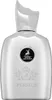 A silver perfume bottle with a black label. Náhľad obrázku produktu