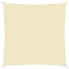 A square-shaped, cream-colored sun sail is shown against a white background. Produktbild-Vorschau