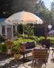 BELIANI Sonnenschirm Orange Stoff-Bespannung Rund ⌀ 150 cm Produktbild-Vorschau 2