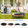 COSTWAY Ø90 cm Kinder Trampolin, Minitrampolin mit LED Produktbild-Vorschau 8