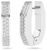 SWAROVSKI Unisex Creoles Dextera Octagon Shape Bianco Anteprima dell’immagine prodotto 3