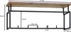 FineBuy Wandgarderobe Mango Massivholz 70cm Ablage - Produktbild-Vorschau 3