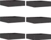 vidaXL Rasenkante 6 stk. 50 x 50 x 13 cm Stahl Schwarz Produktbild-Vorschau 8