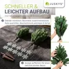 JUSKYS® Weihnachtsbaum Norvi 150 cm grün stabiler Produktbild-Vorschau 4