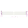 vidaXL Seitenmarkise Ausziehbar Creme 200x1200 cm Produktbild-Vorschau 8