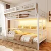 Letto a castello Flieks 90x200 cm con LED, letto in metallo Anteprima dell’immagine prodotto 3