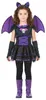 Fledermauskostüm lila für Mädchen Halloween S 4-6 Jahre Produktbild-Vorschau 4