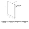 SONNI Walk-In Douches 76cm avec 8mm Nano revêtement Walk in Voir les images du produit 11