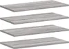 vidaXL Wandregale 4 Stk. Grau Sonoma 60x20x1,5 cm Produktbild-Vorschau 1