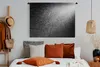 MuchoWow® Wandteppich Wandbehang Regentropfen mit schwarzem Produktbild-Vorschau 4