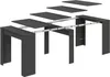 Dmora Consolle Allungabile Abicitren 51x90x78h cm Nero Anteprima dell’immagine prodotto 1