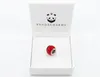 PANDACHARMS Kleiner Roter Facettenglas Charm, 925er Produktbild-Vorschau 2