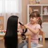 Testa manichino per parrucchieri Iza 60 cm nera, capelli Anteprima dell’immagine prodotto 4