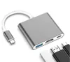3-In-1 Usb Typ C Zu Hdmi Adapter Space Grau Produktbild-Vorschau 2