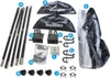 A collection of pool enclosure parts laid out on a white background. Anteprima dell’immagine prodotto