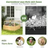 COSTWAY Bac à plantes surélevé avec clôture grillagée, Voir les images du produit 4