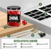 LZQKit de 12 bocaux en verre de 350 ml avec couvercle à Voir les images du produit 5