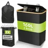 160L Deposito di bottiglie con coperchio, include 2 tasche Anteprima dell’immagine prodotto 1