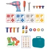 Konstrukční kostky pro kutily 3D Montessori s vrtačkou, 228 Náhled obrázku produktu 4