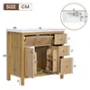 Meuble sous-vasque Merax, 91 cm, armoire de salle de bain Voir les images du produit 8