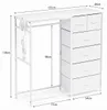 Kinderkleiderschrank Kindergarderobe mit 6 Schubladen Produktbild-Vorschau 6