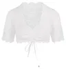 Nina von C. Dirndl Bluse halbarm Spitze floral Weiss Produktbild-Vorschau 1