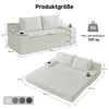 2-in-1 Cord Schlafsofa mit Schlaffunktion, Getränkehaltern Produktbild-Vorschau 2