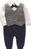 Baby Junge Smoking Neugeborenen Strampler 6-9 Produktbild-Vorschau 1