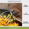 Wasserspeier Spatz aus Gusseisen inkl. Solar-Pumpe & Produktbild-Vorschau 3