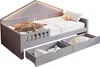 Detská posteľ Merax House Bed 90 x 200 cm s LED osvetlením Náhľad obrázku produktu 6